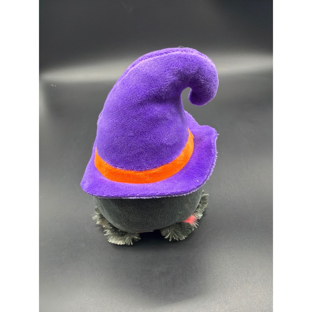 Ty Beanie Boos Halloween Hairy the Spider Witch Hat and White Cat Plush Set - Picture 4 of 13